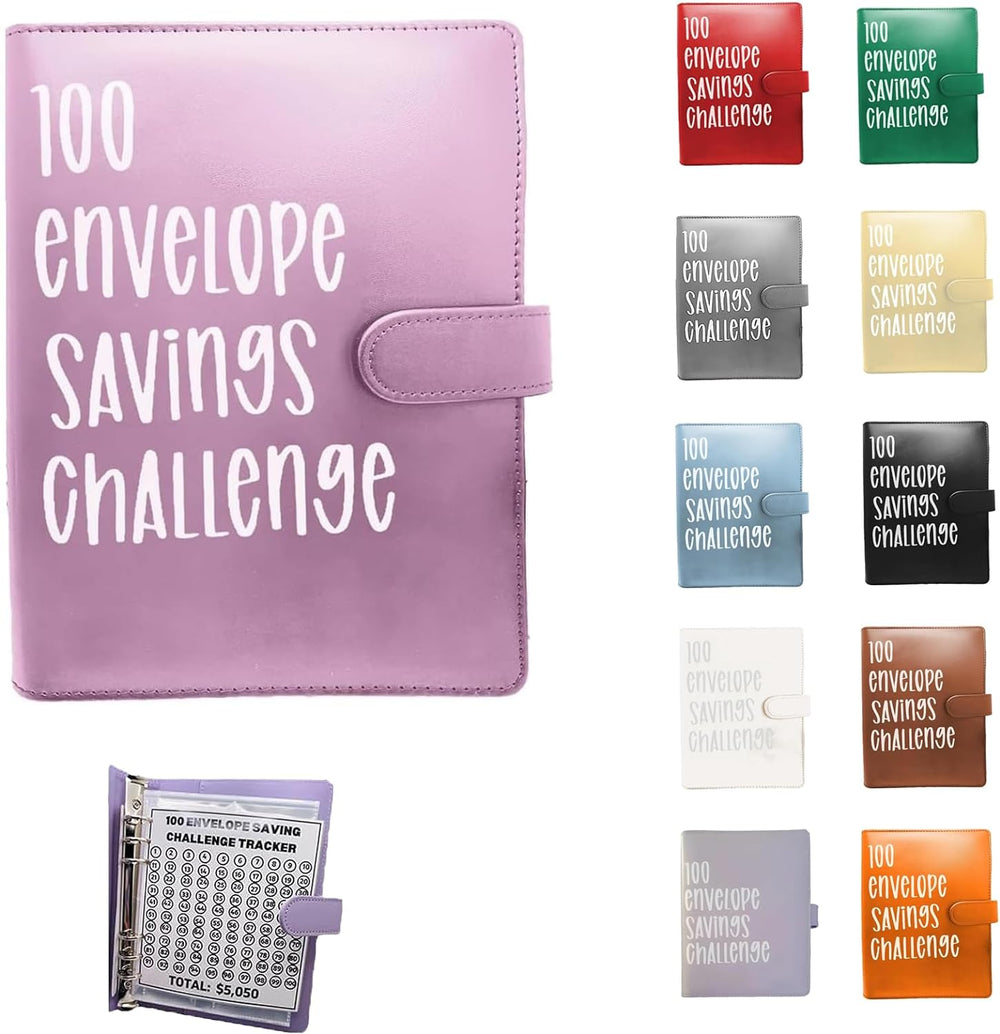 100 Envelope Money Saving Challenge Binder, Save up to $5050.00 Artlaza-AMA