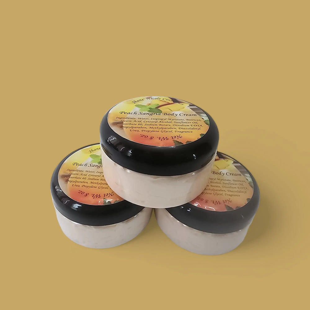 Peach Sangria Body Cream Jhane' Nicole Cosmetics