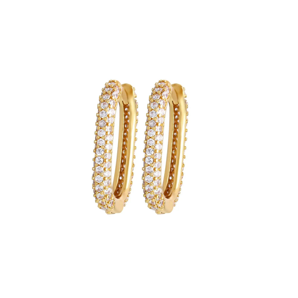 Big Statement 18k Gold Plated Hoop Earrings Jhane' Nicole Cosmetics